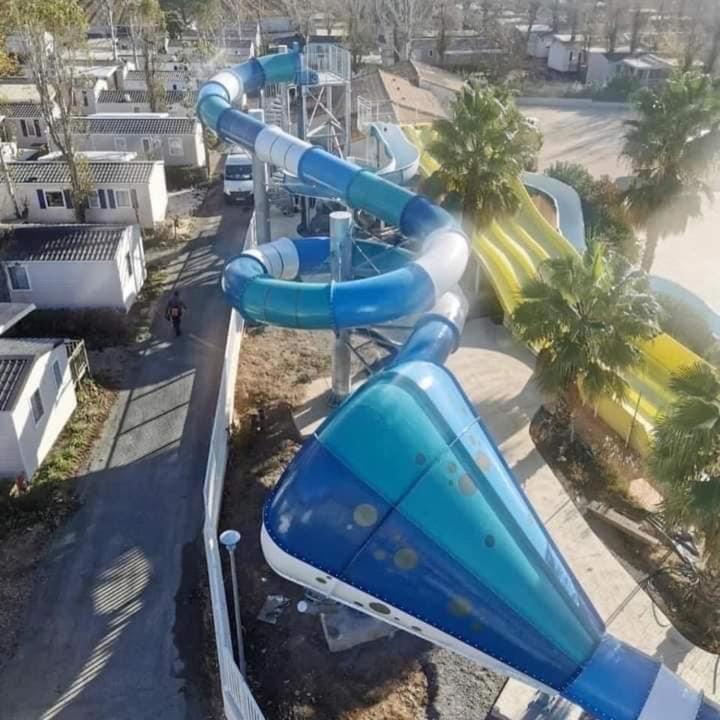 Mobilhome Vias Plage Dans Camping Exterior photo